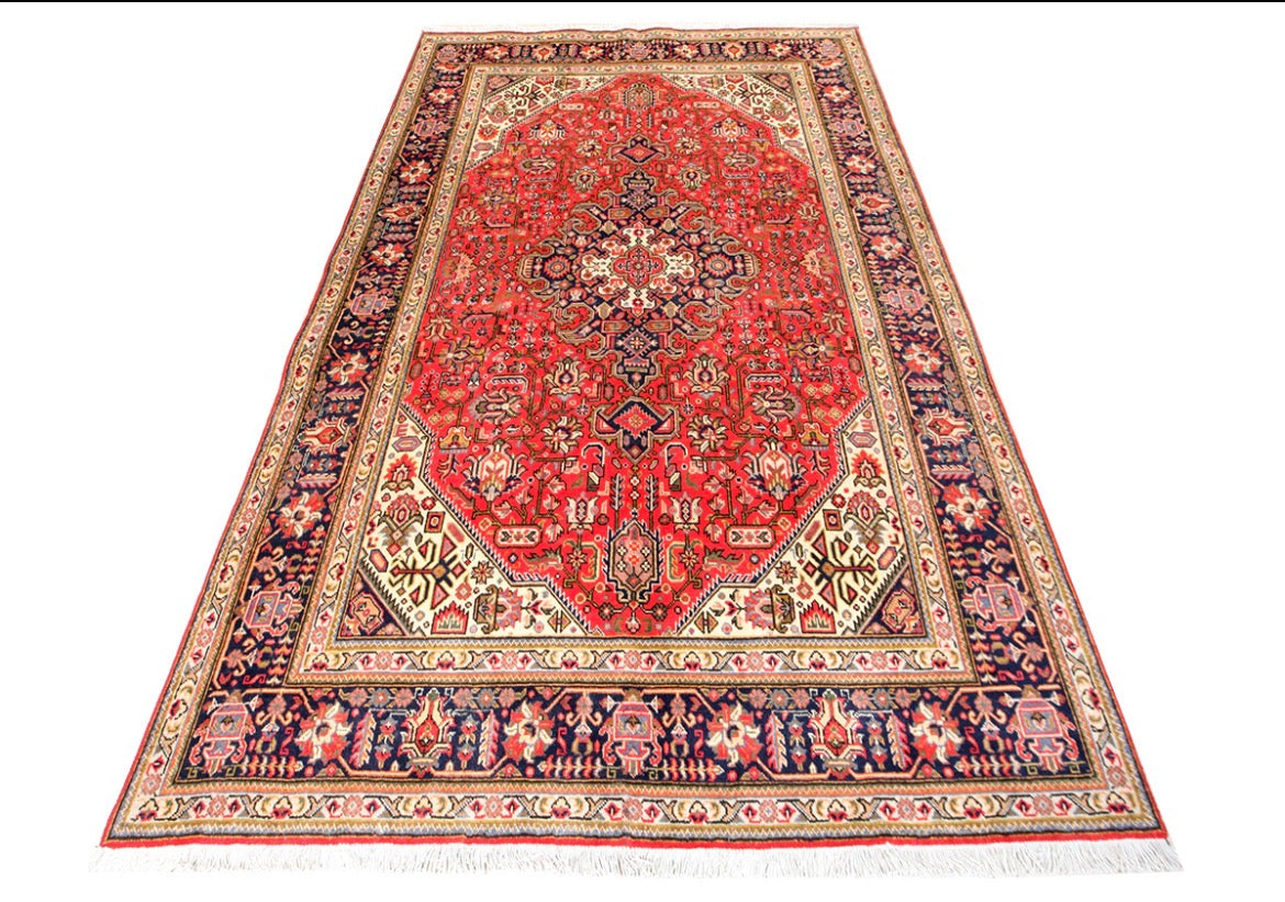 Hand-Knotted Persian Tabriz Rug – 200x300 cm