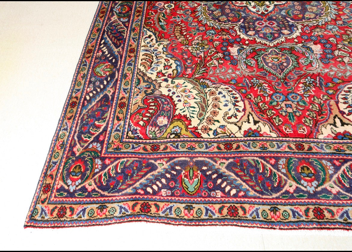 Hand-Knotted Persian Tabriz Rug – 200x300 cm