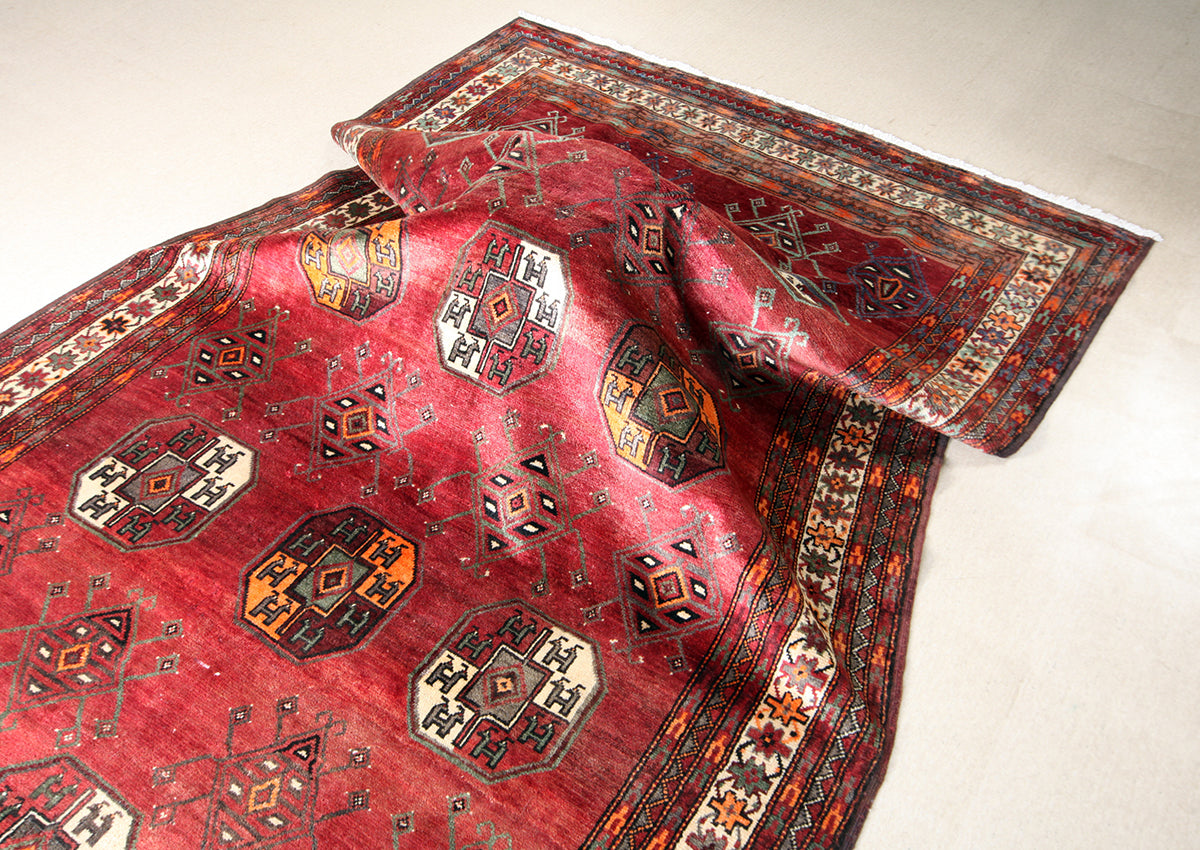 Hand-Knotted Khorasan Balouchi Tribal Wool Rug. 304X185