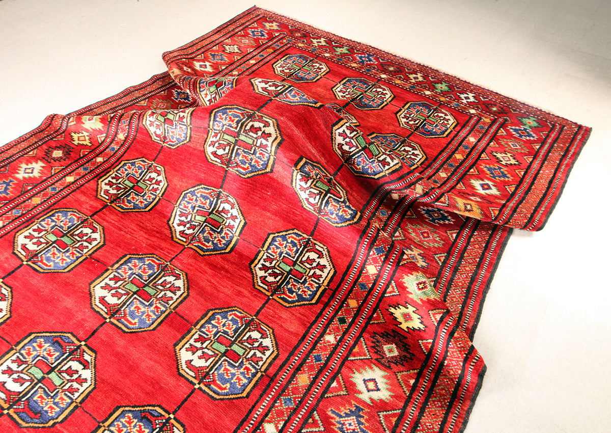 Hand-Knotted Khorasan Balouchi Tribal Wool Rug. 293x212