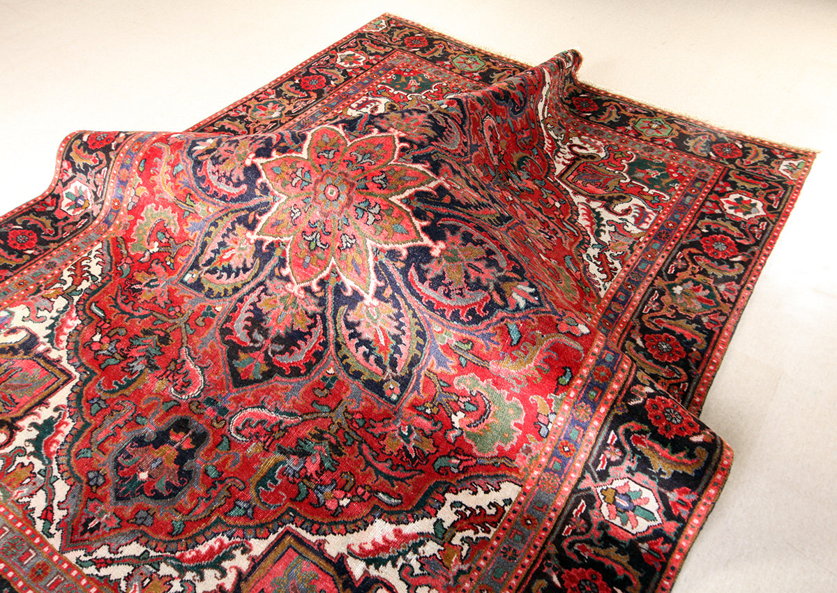 Hand_Knotted Azarbayjan Sharabiyan (Heriz) Wool Rug. 200X250cm