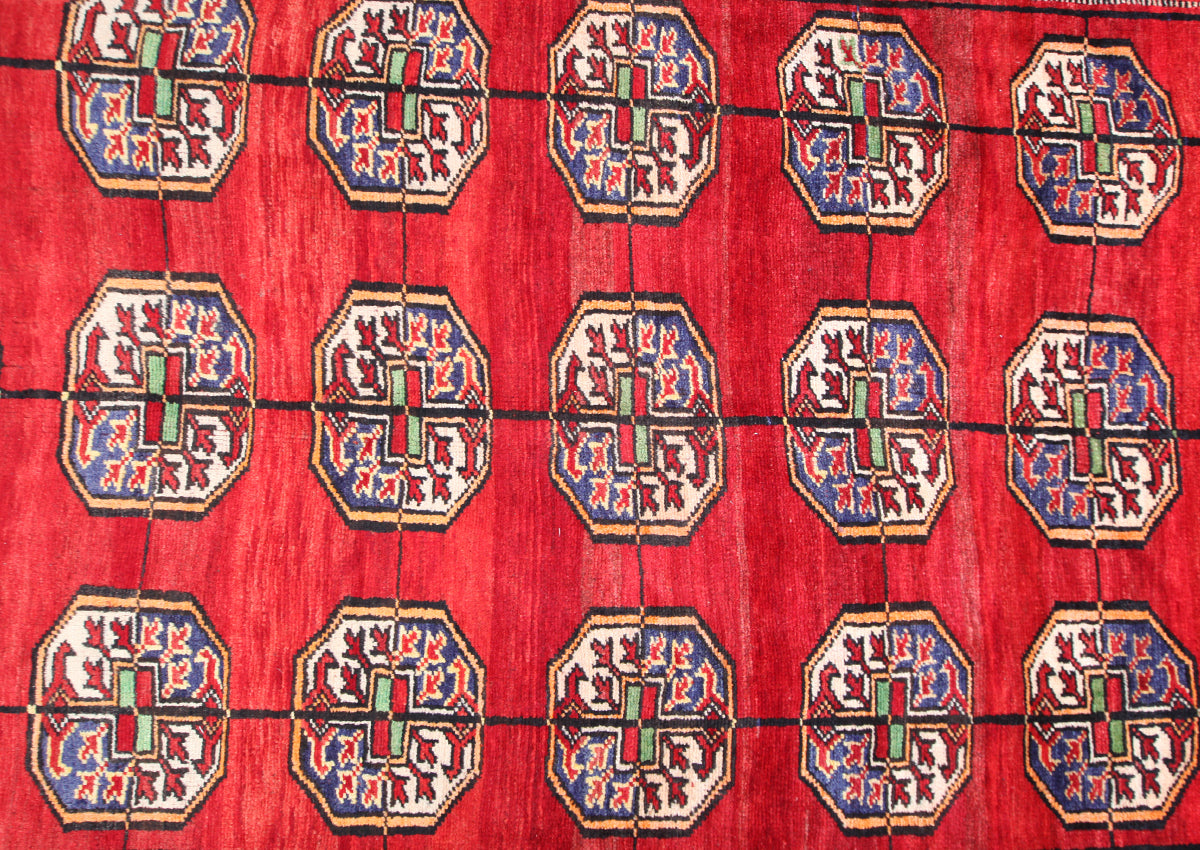 Hand-Knotted Khorasan Balouchi Tribal Wool Rug. 293x212