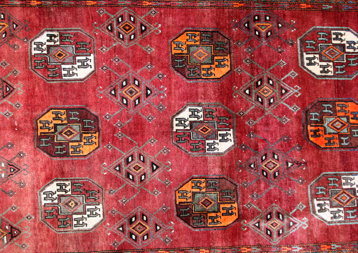 Hand-Knotted Khorasan Balouchi Tribal Wool Rug. 304X185