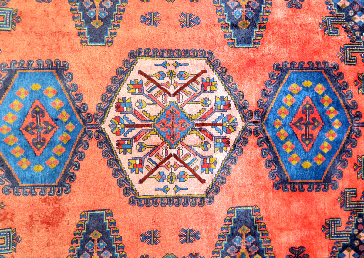Persian Viss Hand-Knotted Rug 317 × 207 cm | Traditional Wool Rug