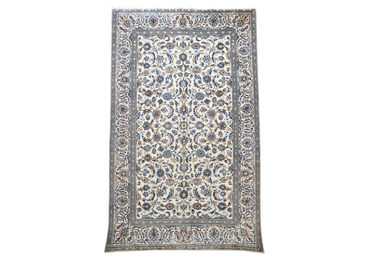 Hand-Knotted Kashan Wool Rug 295X200