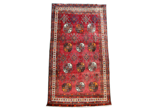 Hand-Knotted Khorasan Balouchi Tribal Wool Rug. 304X185