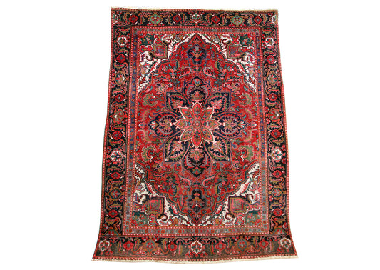 Hand_Knotted Azarbayjan Sharabiyan (Heriz) Wool Rug. 200X250cm