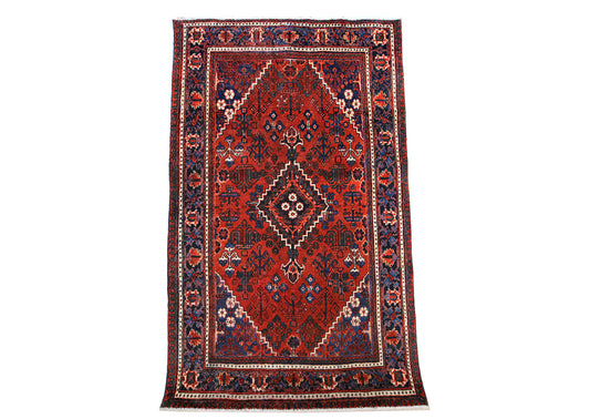 Hand-Knotted Isfahan Joshaghan Wool Rug. 200X130 cm