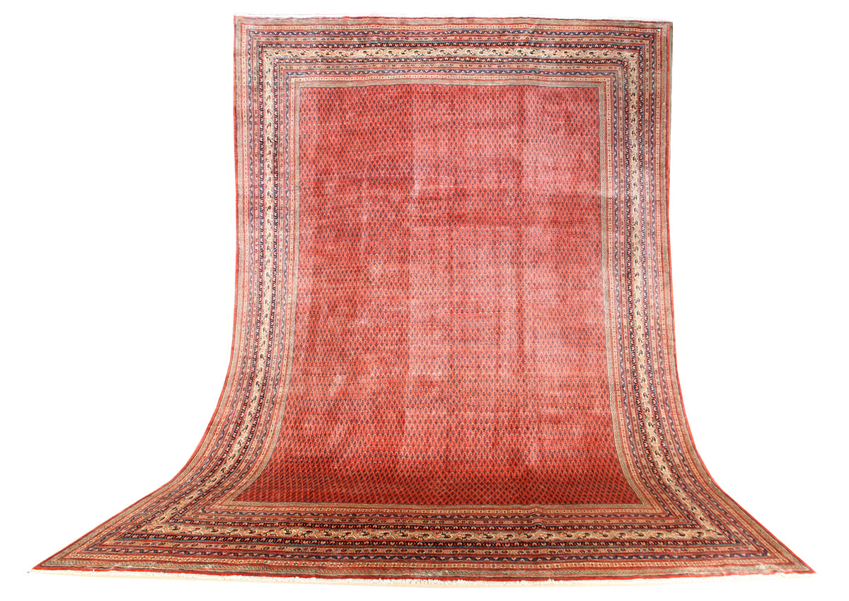 Mirbote Hand-Knotted Rug 492 × 353 cm | Vintage Tribal Wool Rug