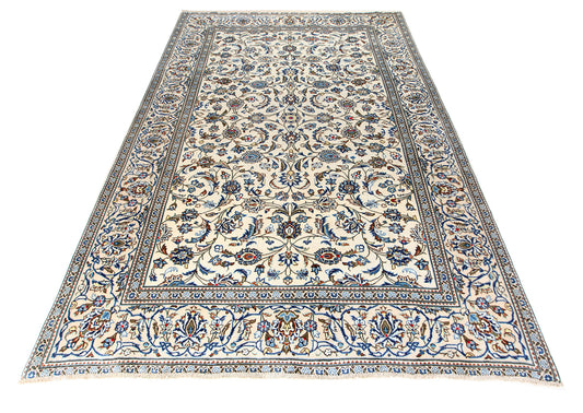 Hand-Knotted Kashan Wool Rug 295X200