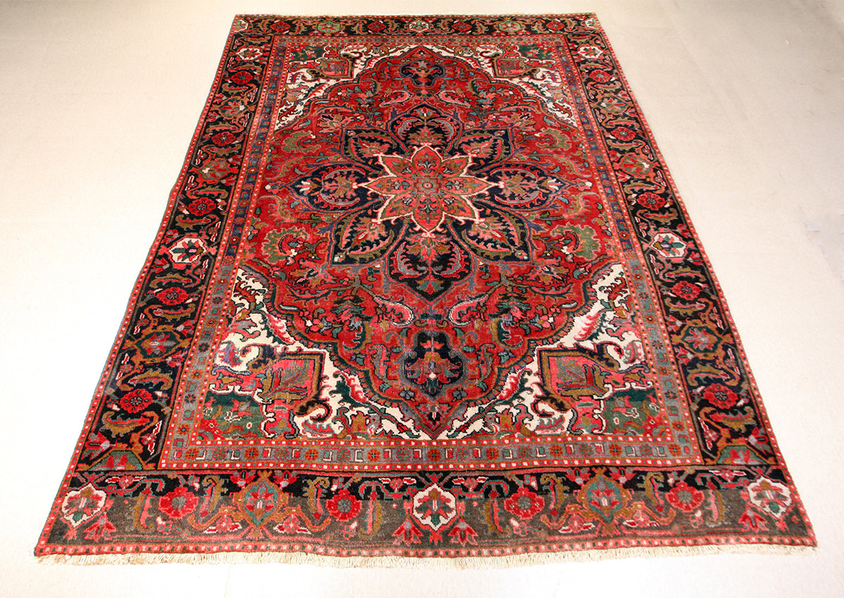 Hand_Knotted Azarbayjan Sharabiyan (Heriz) Wool Rug. 200X250cm
