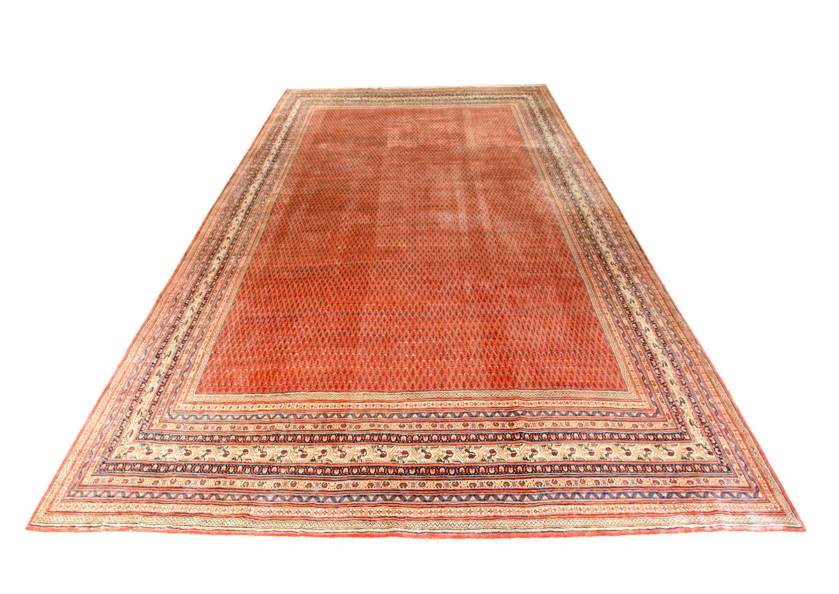Mirbote Hand-Knotted Rug 492 × 353 cm | Vintage Tribal Wool Rug