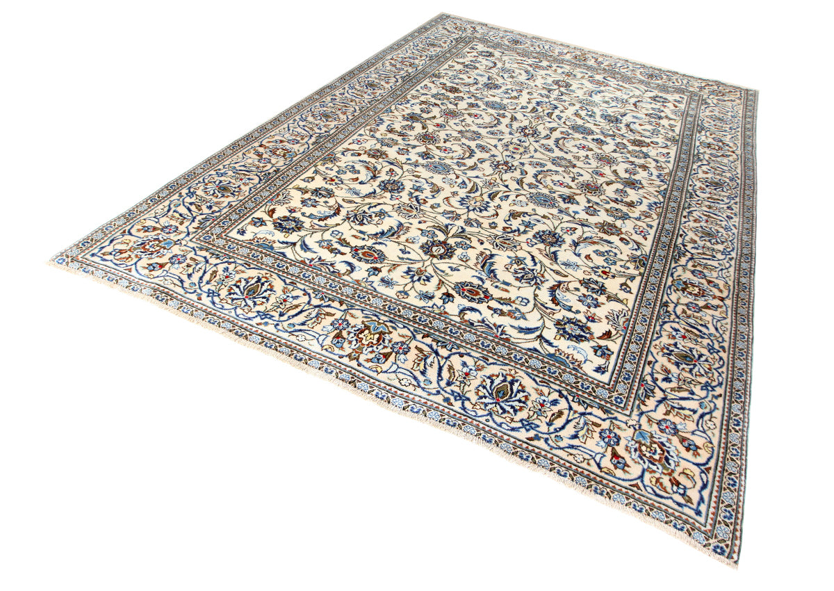 Hand-Knotted Kashan Wool Rug 295X200