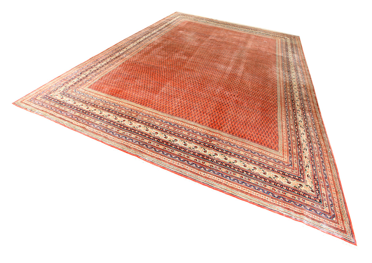 Mirbote Hand-Knotted Rug 492 × 353 cm | Vintage Tribal Wool Rug