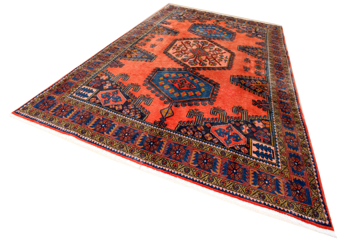 Persian Viss Hand-Knotted Rug 317 × 207 cm | Traditional Wool Rug