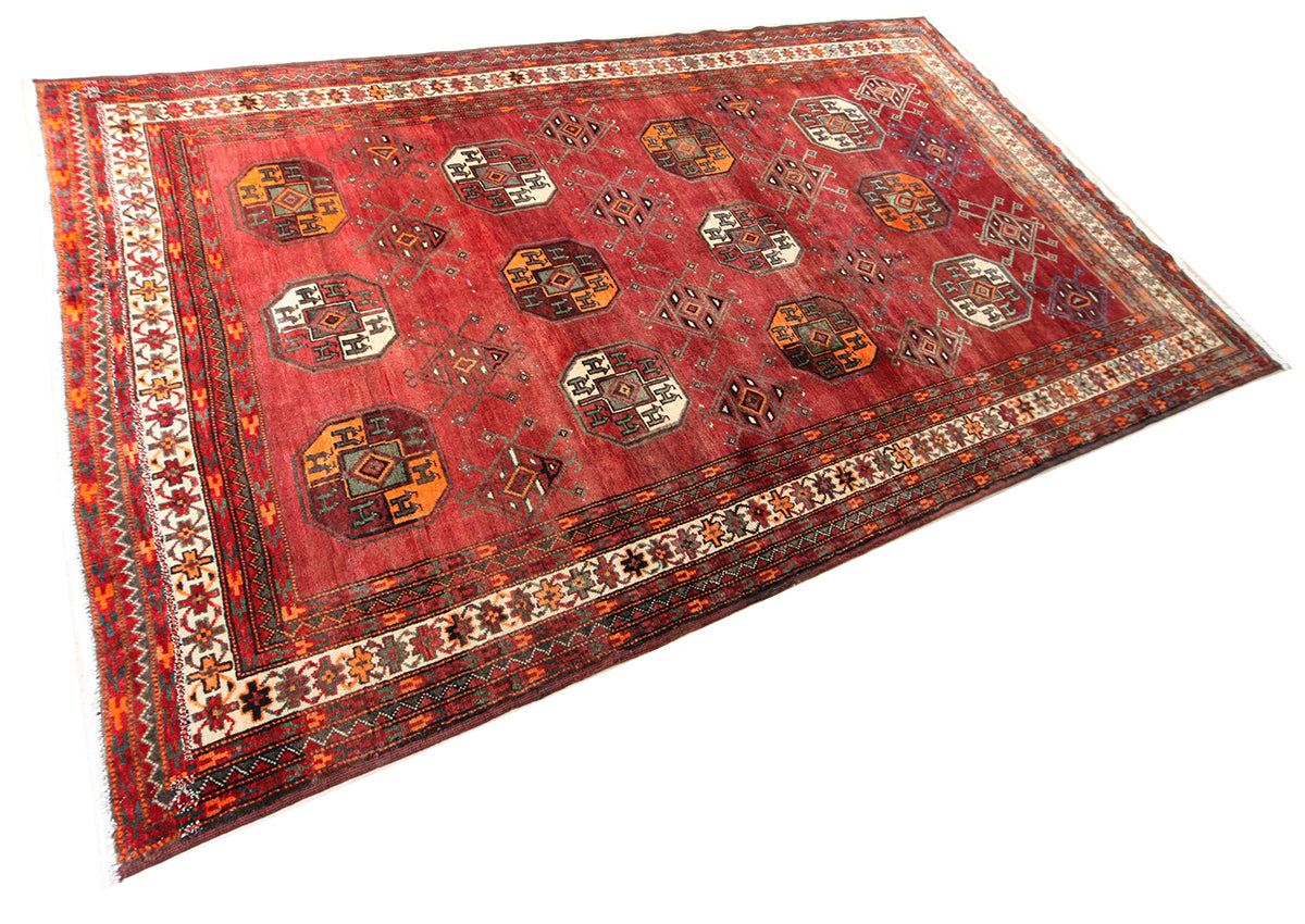 Hand-Knotted Khorasan Balouchi Tribal Wool Rug. 304X185