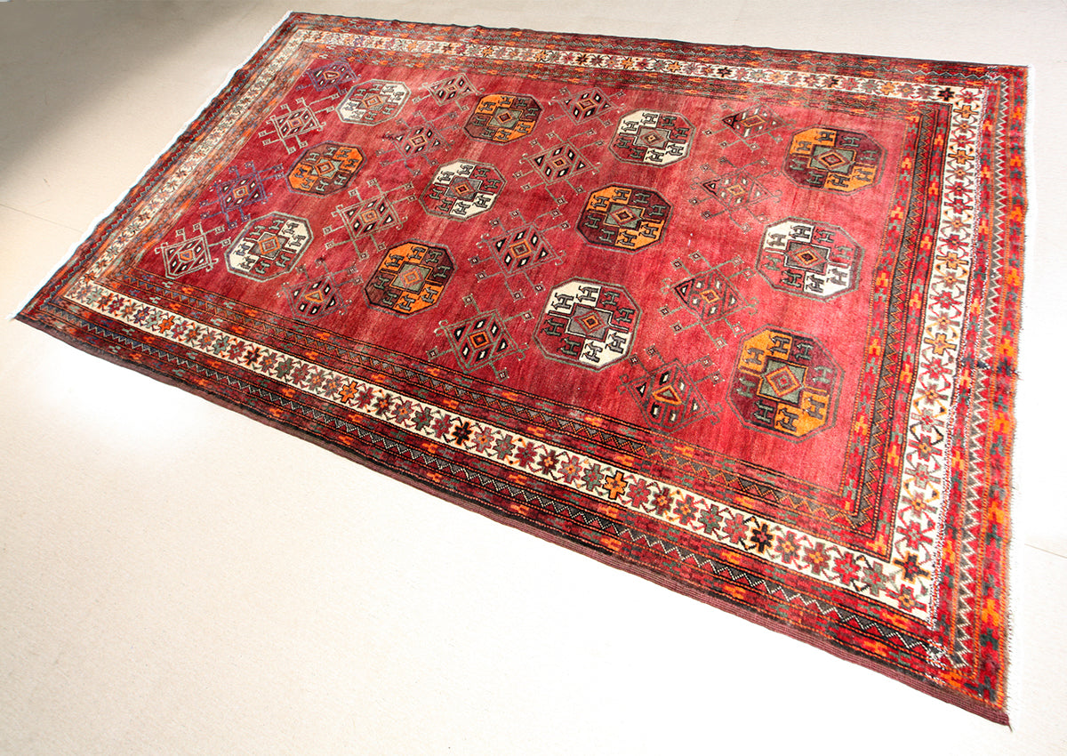 Hand-Knotted Khorasan Balouchi Tribal Wool Rug. 304X185