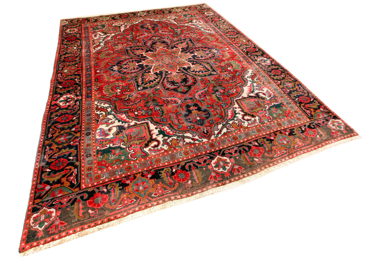 Hand_Knotted Azarbayjan Sharabiyan (Heriz) Wool Rug. 200X250cm
