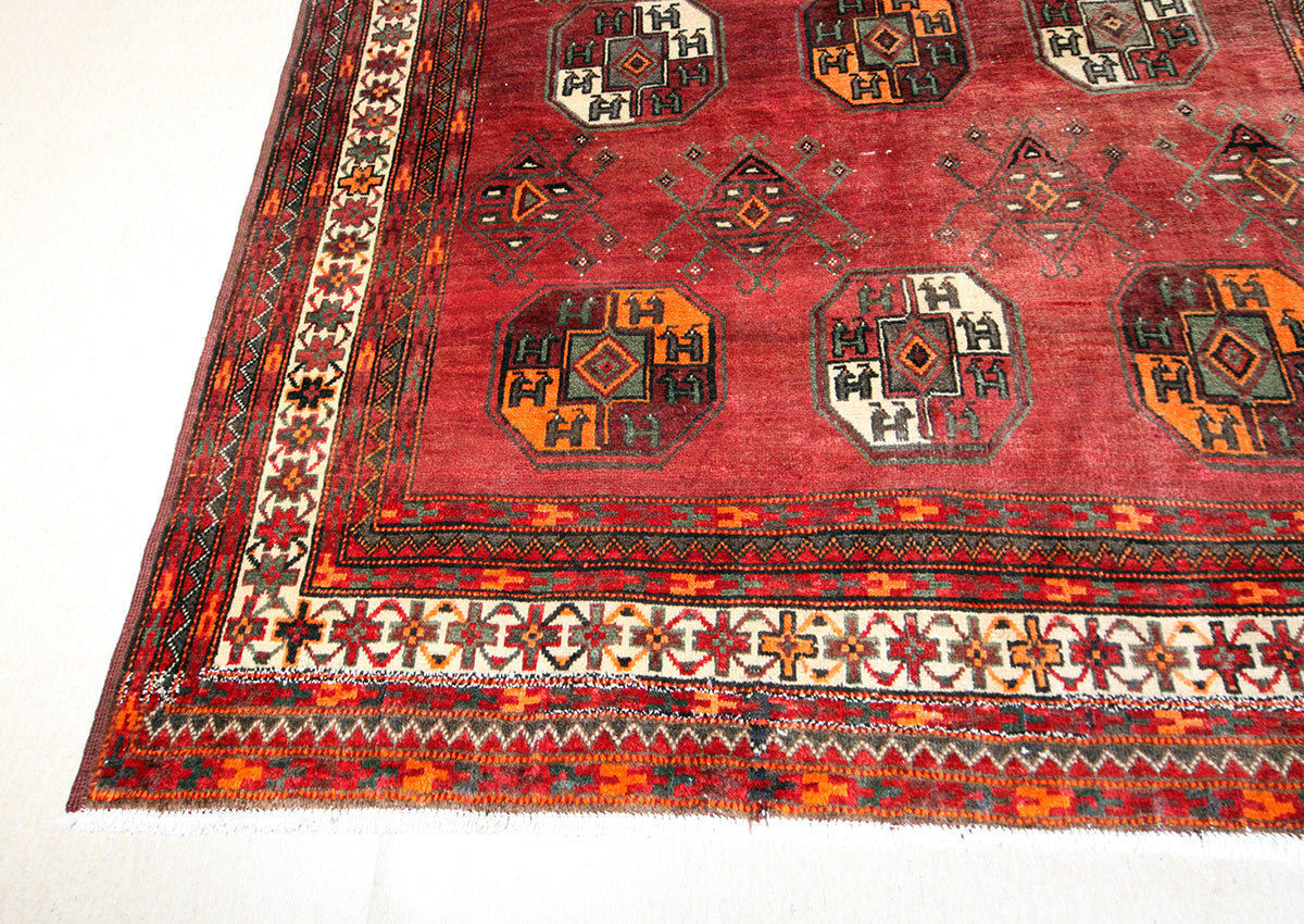 Hand-Knotted Khorasan Balouchi Tribal Wool Rug. 304X185