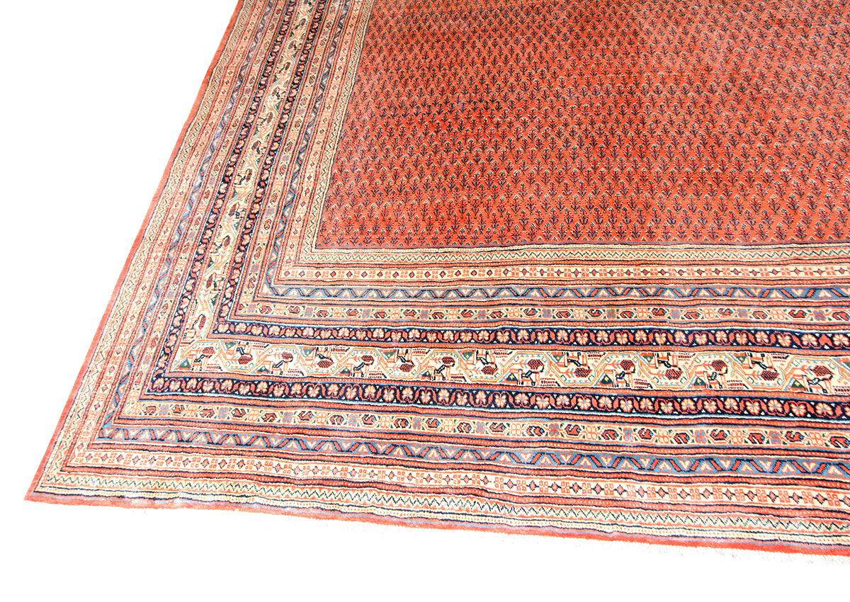 Mirbote Hand-Knotted Rug 492 × 353 cm | Vintage Tribal Wool Rug