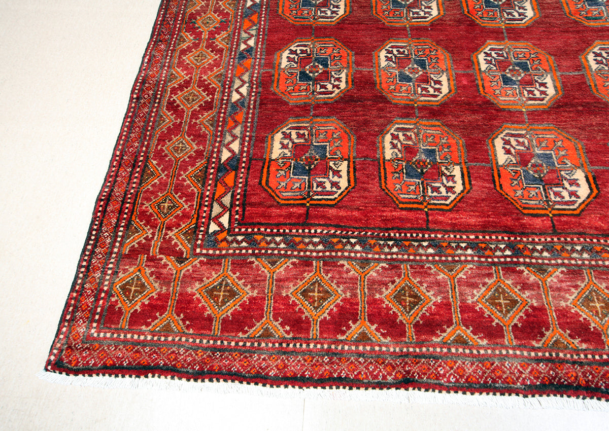 Hand Knotted Tribal Khorasan balouchi Wool rug. 273x200 cm
