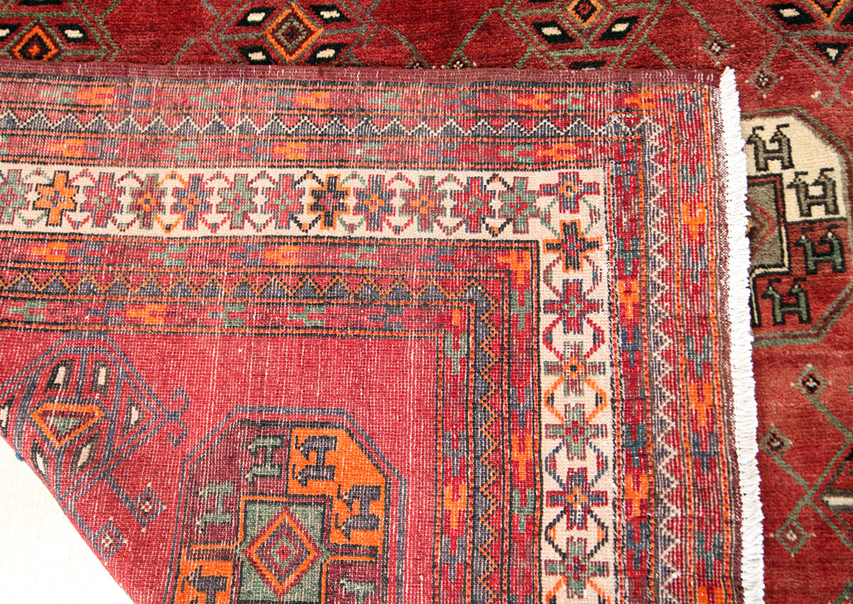 Hand-Knotted Khorasan Balouchi Tribal Wool Rug. 304X185
