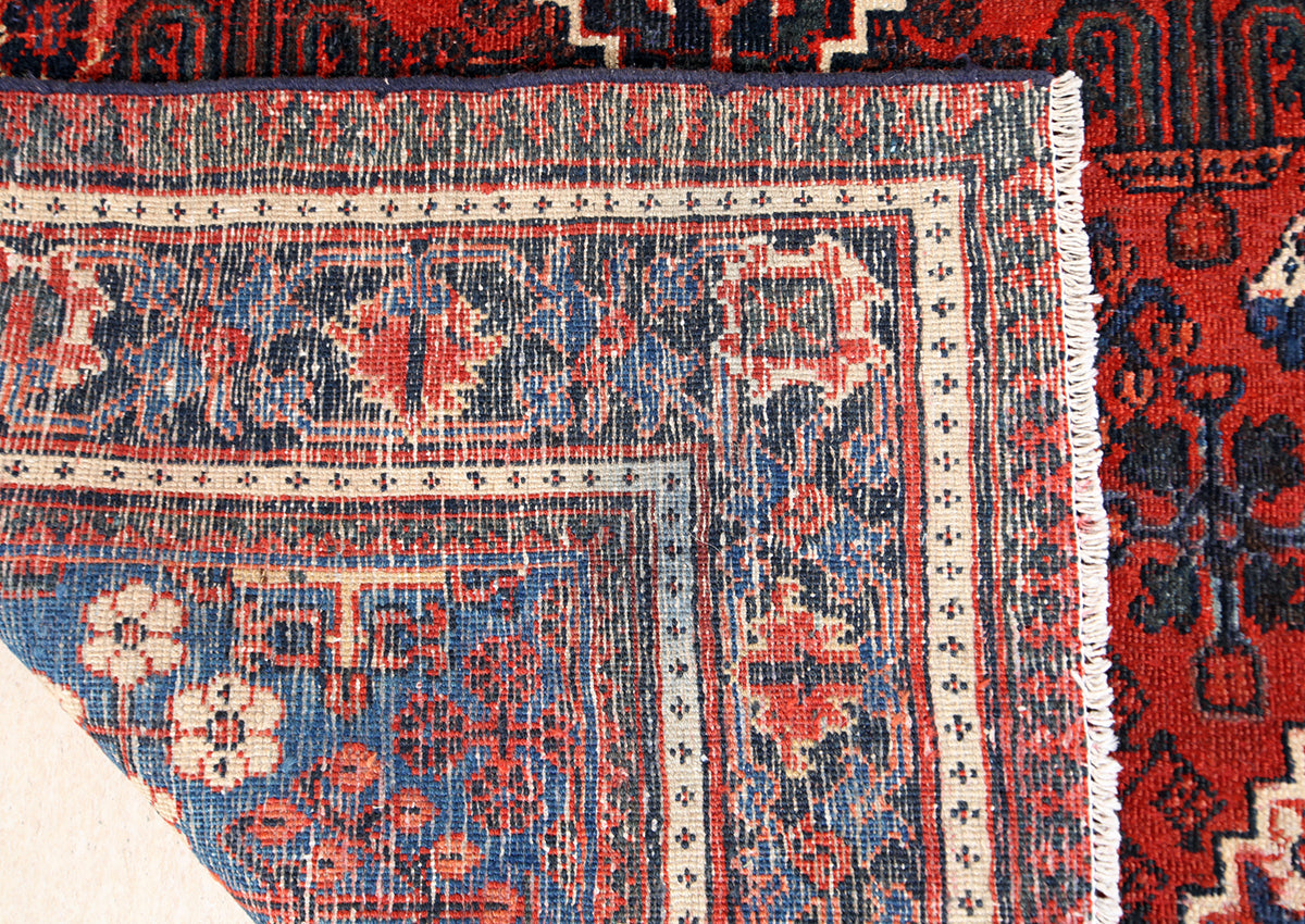 Hand-Knotted Isfahan Joshaghan Wool Rug. 200X130 cm