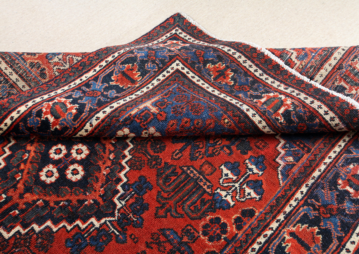 Hand-Knotted Isfahan Joshaghan Wool Rug. 200X130 cm