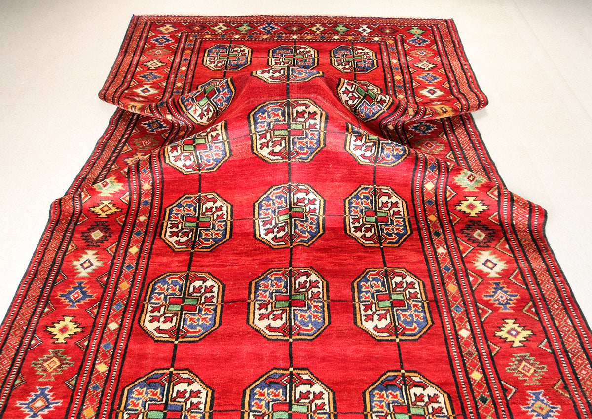 Hand-Knotted Khorasan Balouchi Tribal Wool Rug. 293x212