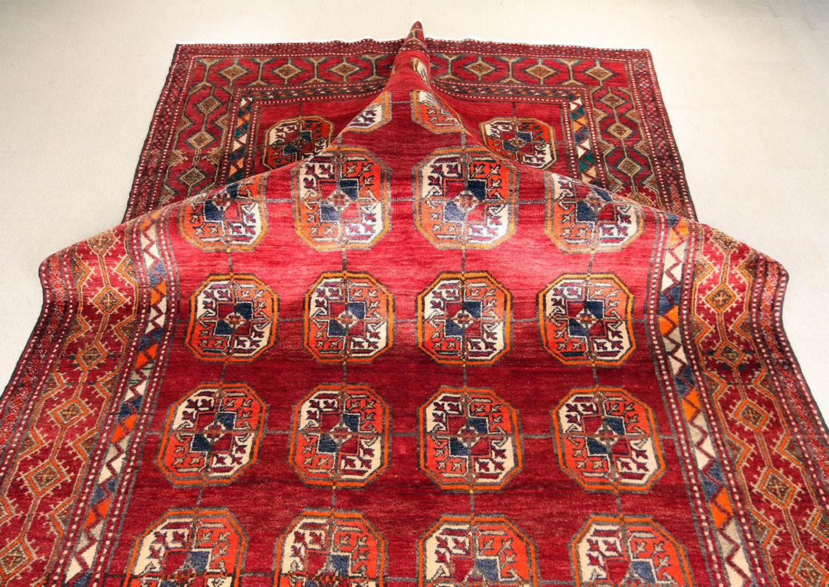 Hand Knotted Tribal Khorasan balouchi Wool rug. 273x200 cm