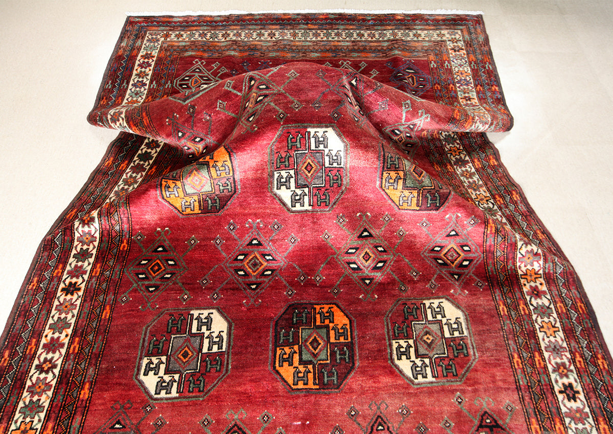 Hand-Knotted Khorasan Balouchi Tribal Wool Rug. 304X185